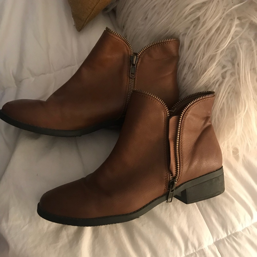 Brown booties!
